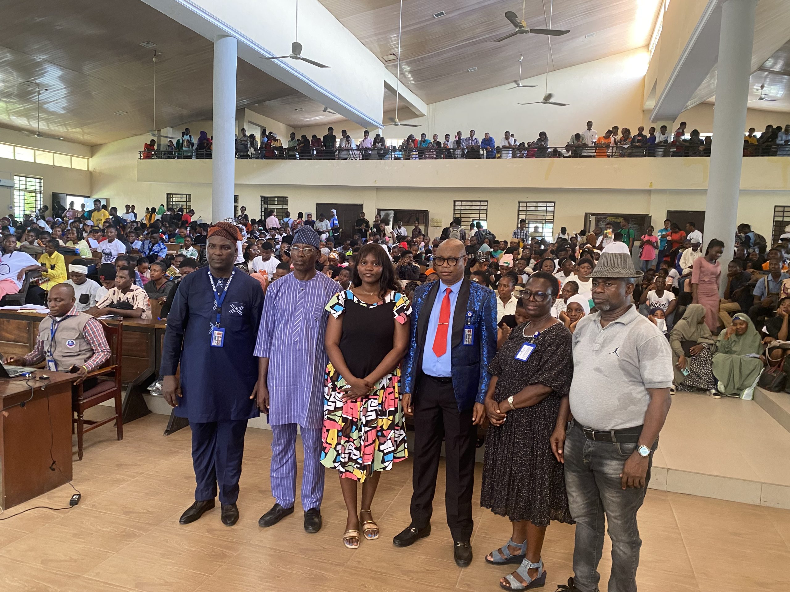 TAFTA programme representatives with participants in a Lagos lecture hall