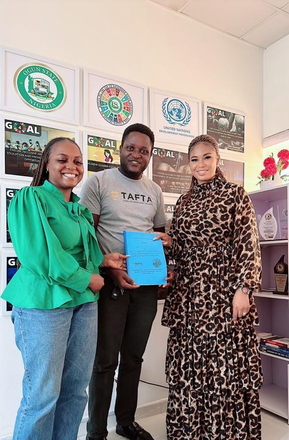 TAFTA Ogun programme representatives during a partner visit